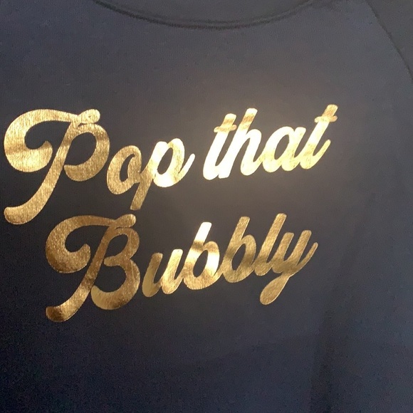 Project Social T Blue Graphic Sweatshirt with Gold Writing. Size M - Picture 3 of 5